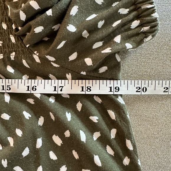 LOFT Green Boxy Blouse with Peter Pan Collar(822) - Picture 8 of 10